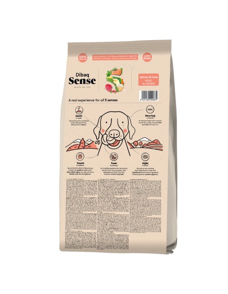 Dibaq Sense Low Grain Adulto Salmón y Atún |Alimento Seco para perros | Dibaq