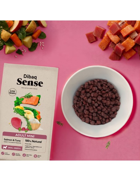 Dibaq Sense Low Grain Adult Mini Salmon and Tuna |Dry food for dogs| Dibaq