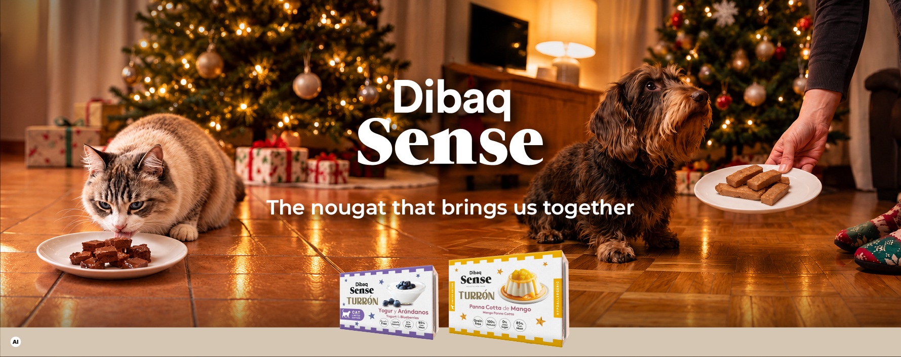 Desserts and nougat for dogs and cats