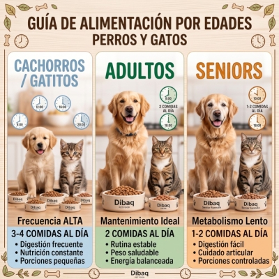 Cuántas veces al día debe comer tu perro o gato: guía por edades